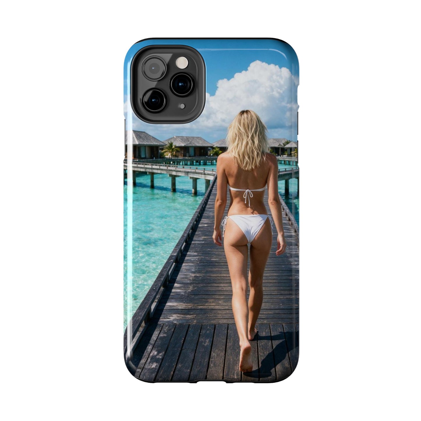Tough Phone Case – Tropical Boardwalk Bikini Beach Photo