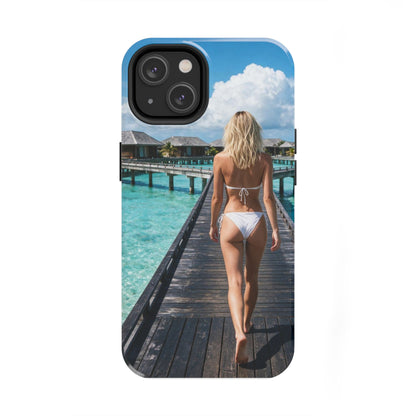 Tough Phone Case – Tropical Boardwalk Bikini Beach Photo