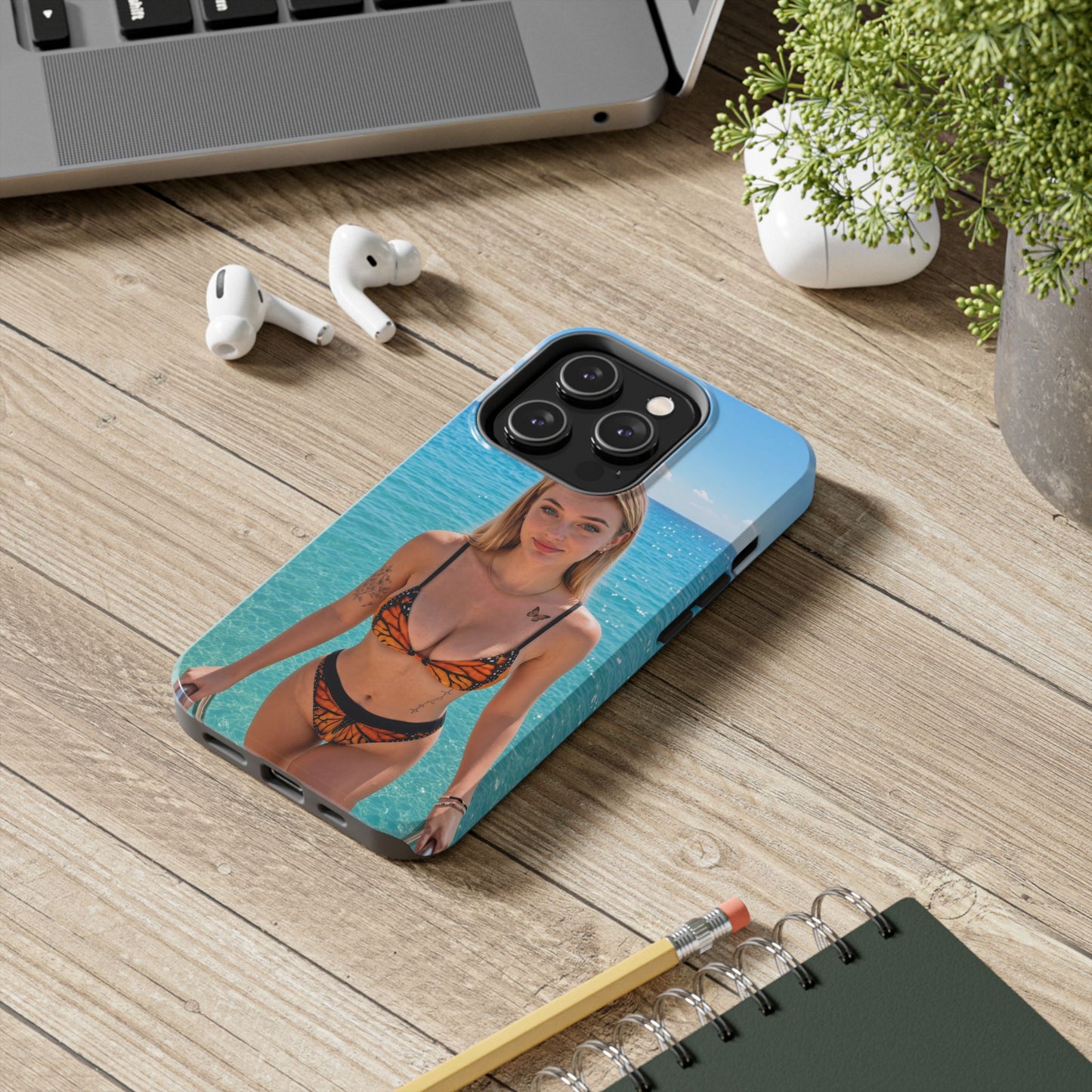 Tough Phone Case – Tropical Bikini Beach Photo Design