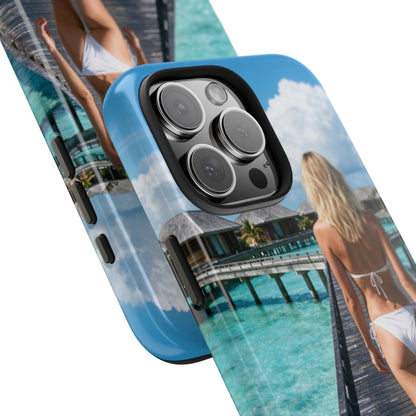 Tough Phone Case – Tropical Boardwalk Bikini Beach Photo