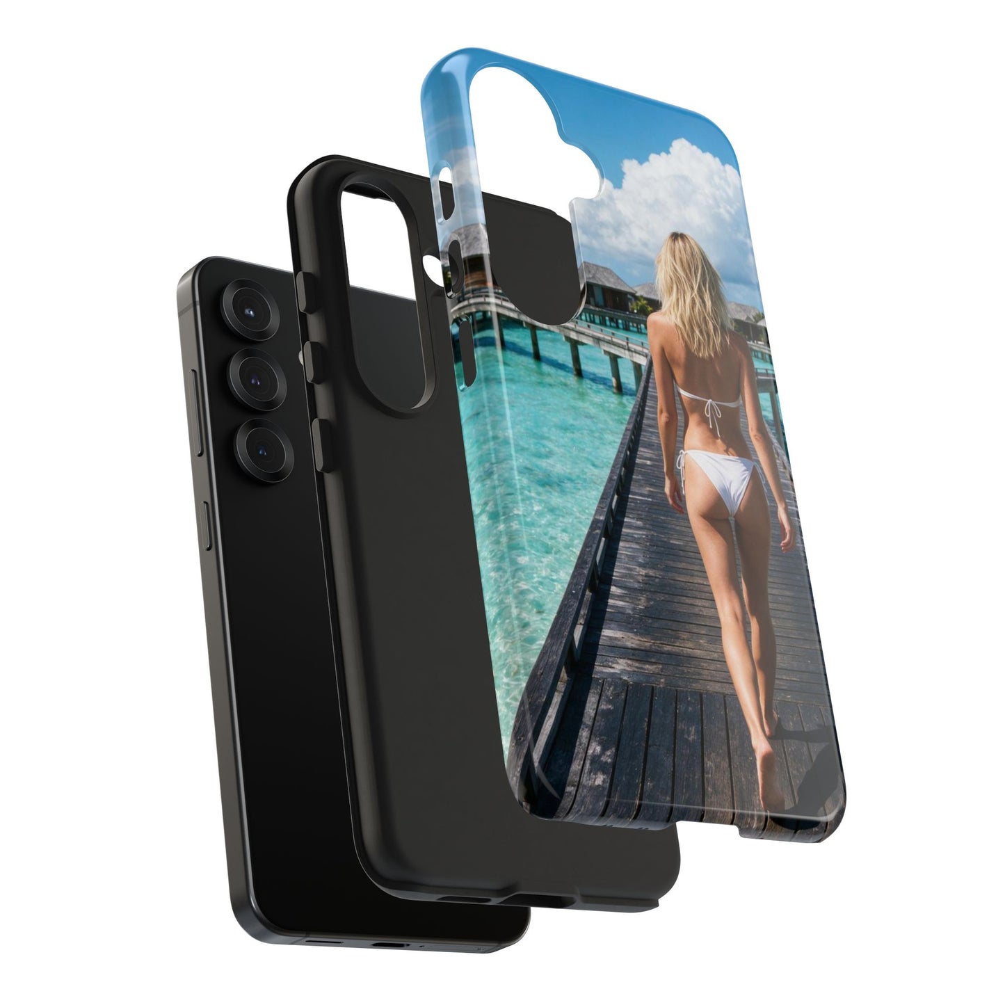Tough Phone Case – Tropical Boardwalk Bikini Beach Photo