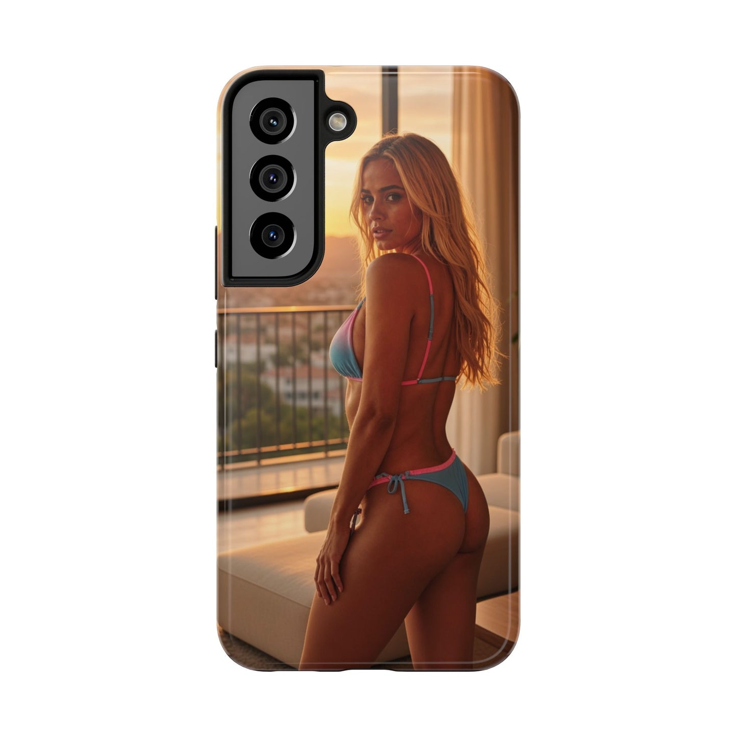 Bikini Beach Tough Phone Case — Balcony Palm Phone Cover