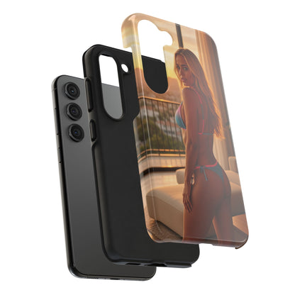 Bikini Beach Tough Phone Case — Balcony Palm Phone Cover