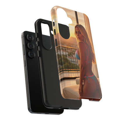 Bikini Beach Tough Phone Case — Balcony Palm Phone Cover