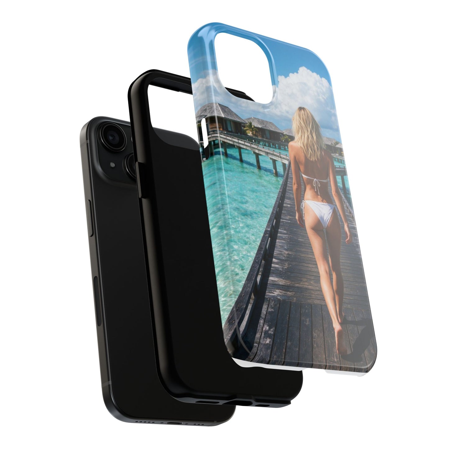 Tough Phone Case – Tropical Boardwalk Bikini Beach Photo