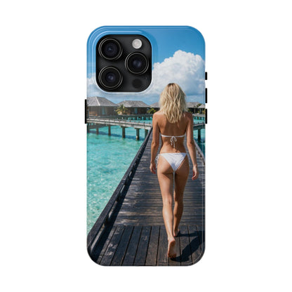 Tough Phone Case – Tropical Boardwalk Bikini Beach Photo