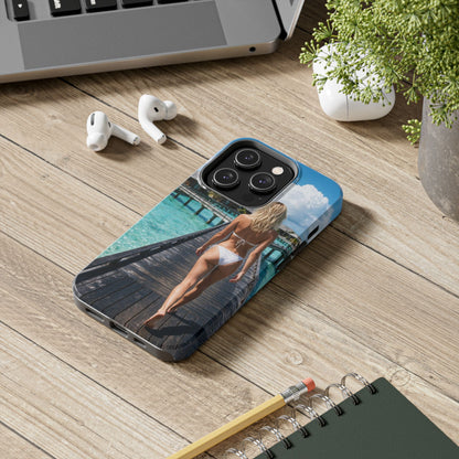 Tough Phone Case – Tropical Boardwalk Bikini Beach Photo