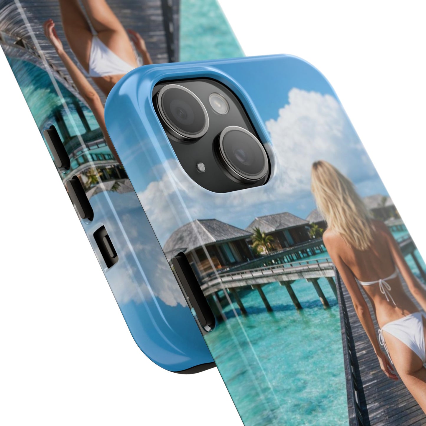 Tough Phone Case – Tropical Boardwalk Bikini Beach Photo