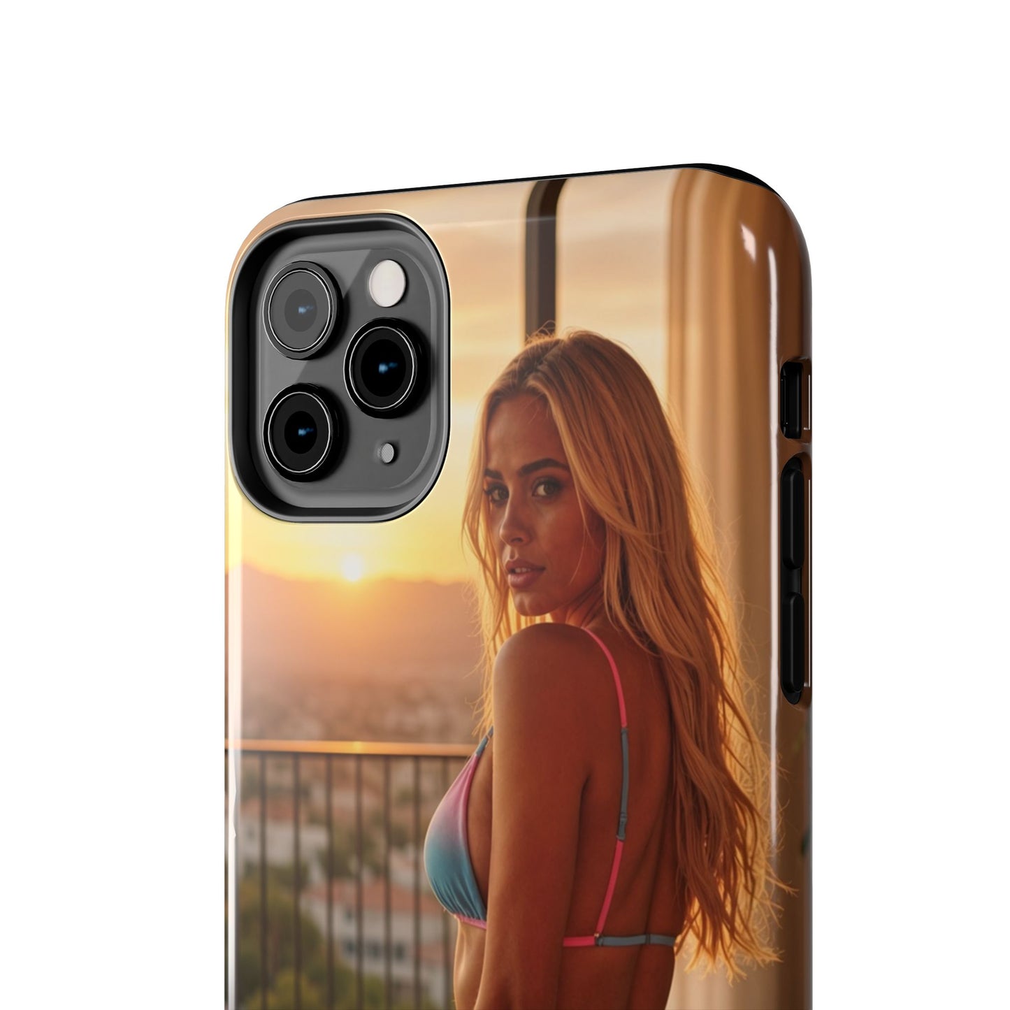 Bikini Beach Tough Phone Case — Balcony Palm Phone Cover