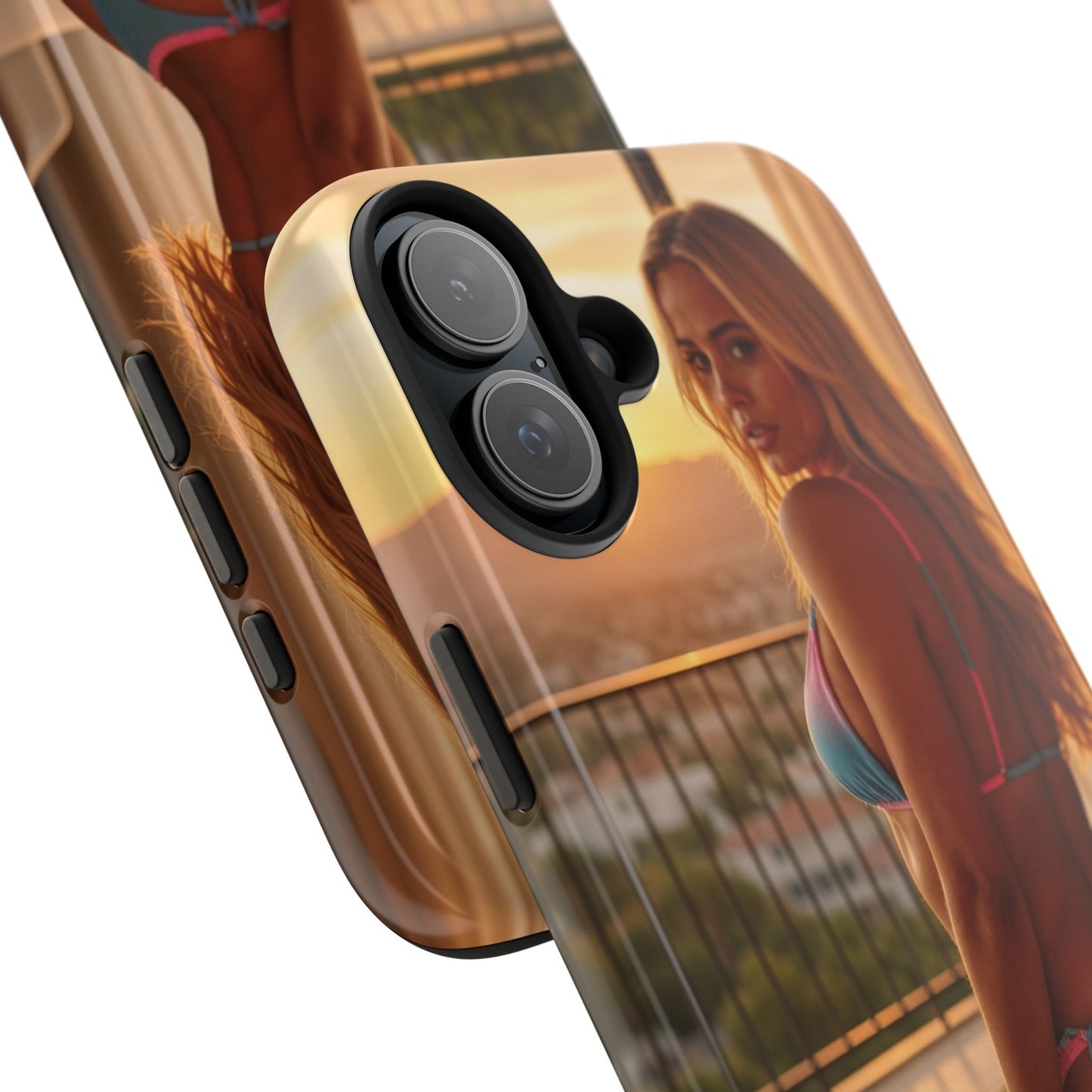 Bikini Beach Tough Phone Case — Balcony Palm Phone Cover
