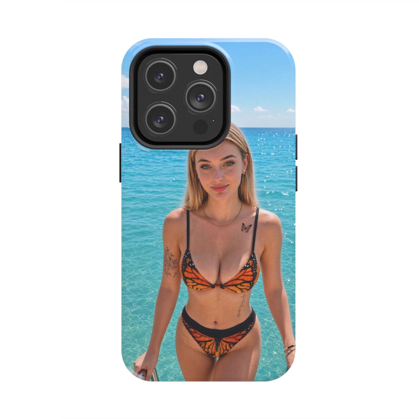 Tough Phone Case – Tropical Bikini Beach Photo Design