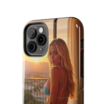 Bikini Beach Tough Phone Case — Balcony Palm Phone Cover