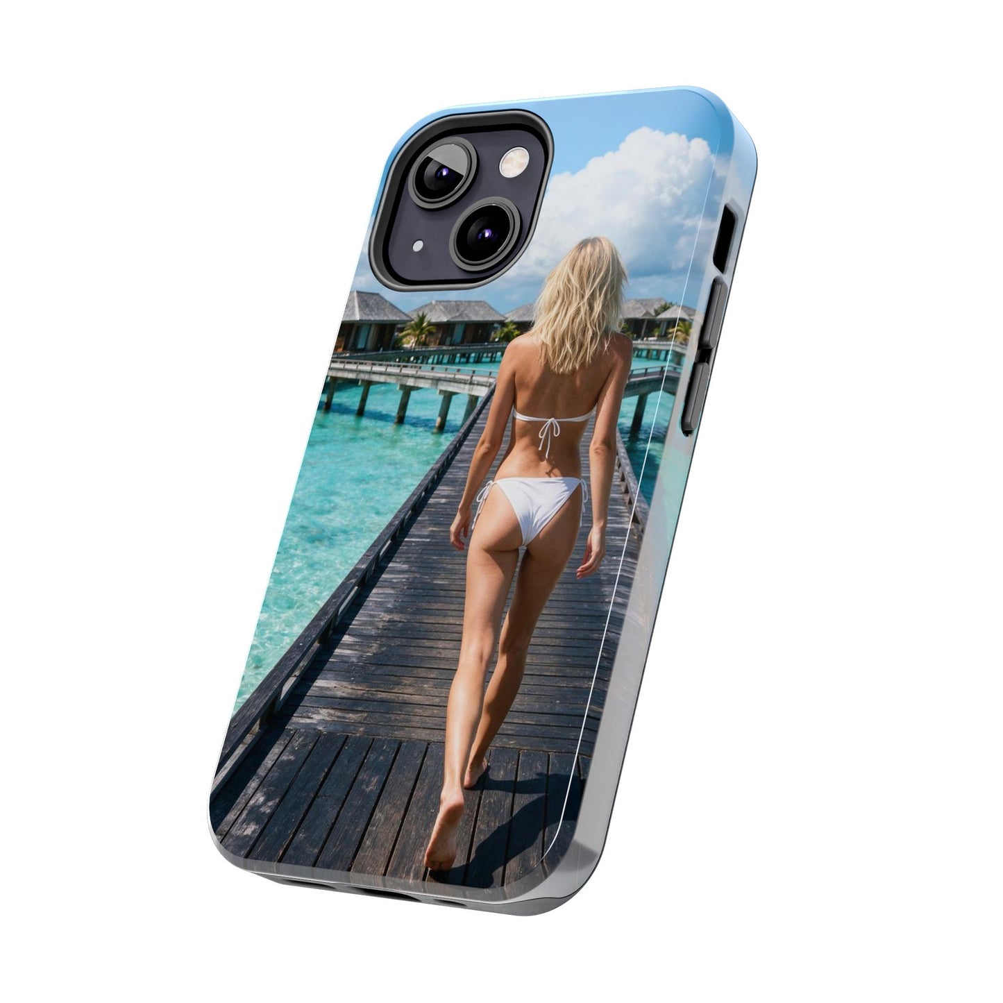 Tough Phone Case – Tropical Boardwalk Bikini Beach Photo