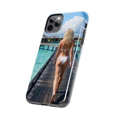 Tough Phone Case – Tropical Boardwalk Bikini Beach Photo