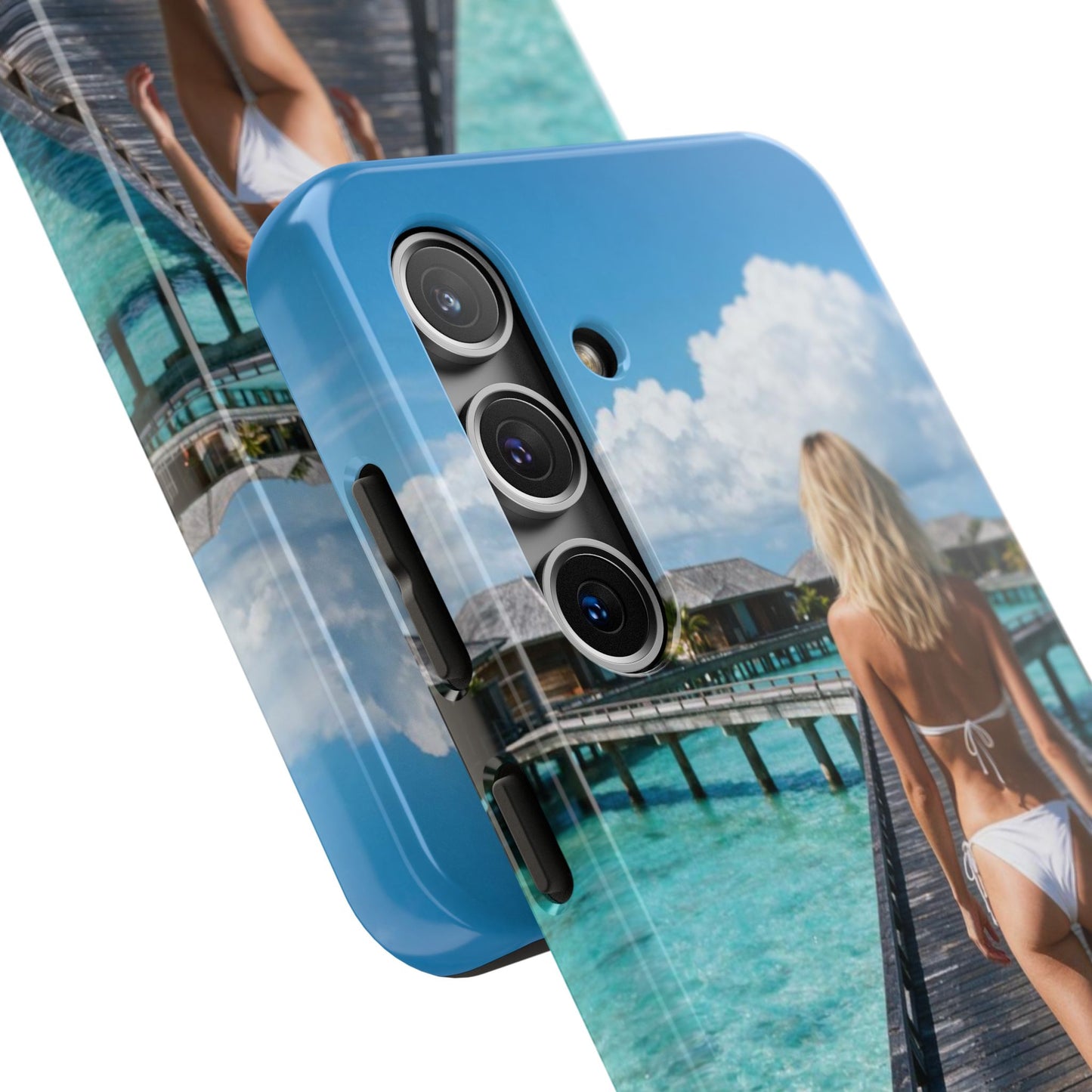 Tough Phone Case – Tropical Boardwalk Bikini Beach Photo