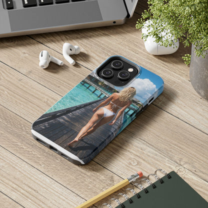 Tough Phone Case – Tropical Boardwalk Bikini Beach Photo
