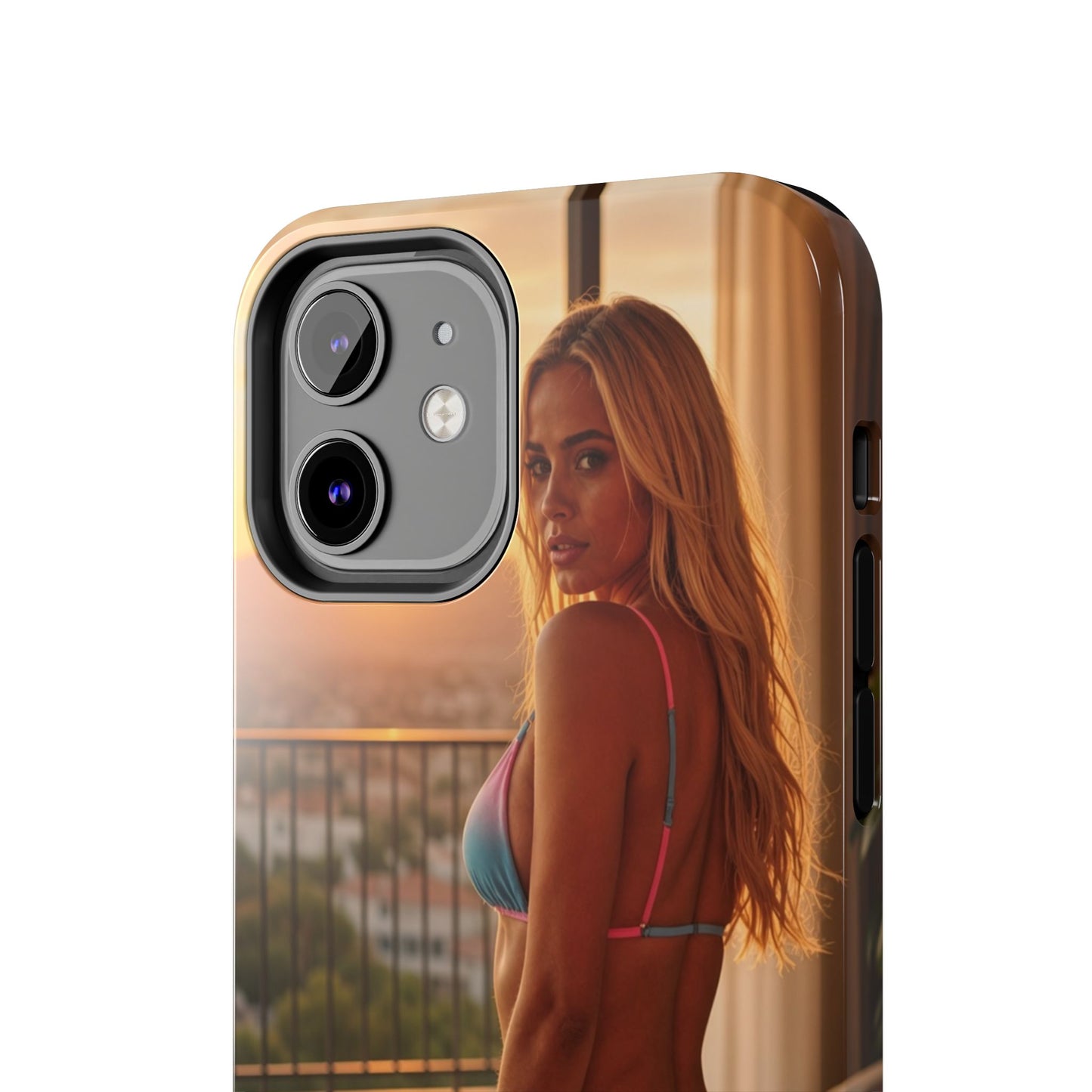 Bikini Beach Tough Phone Case — Balcony Palm Phone Cover