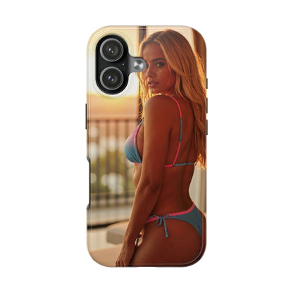 Bikini Beach Tough Phone Case — Balcony Palm Phone Cover