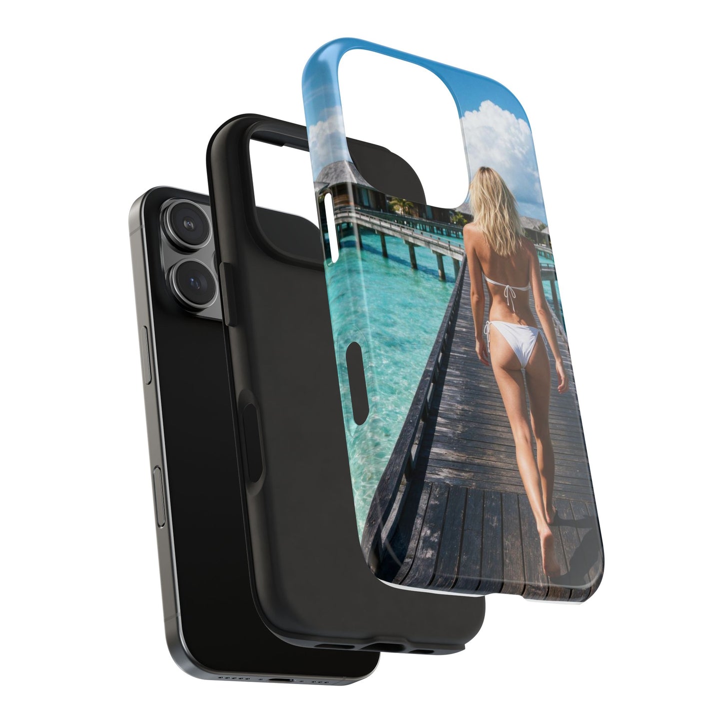 Tough Phone Case – Tropical Boardwalk Bikini Beach Photo