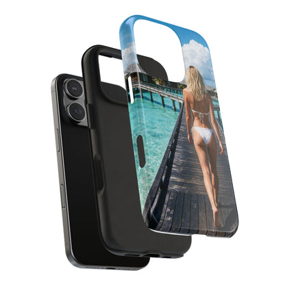 Tough Phone Case – Tropical Boardwalk Bikini Beach Photo