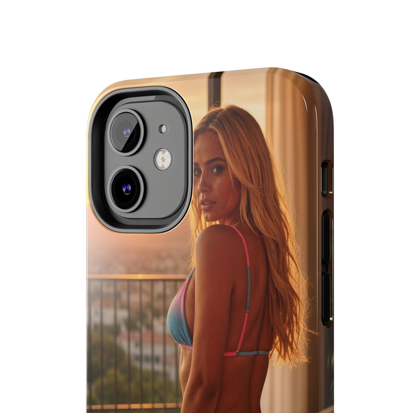 Bikini Beach Tough Phone Case — Balcony Palm Phone Cover