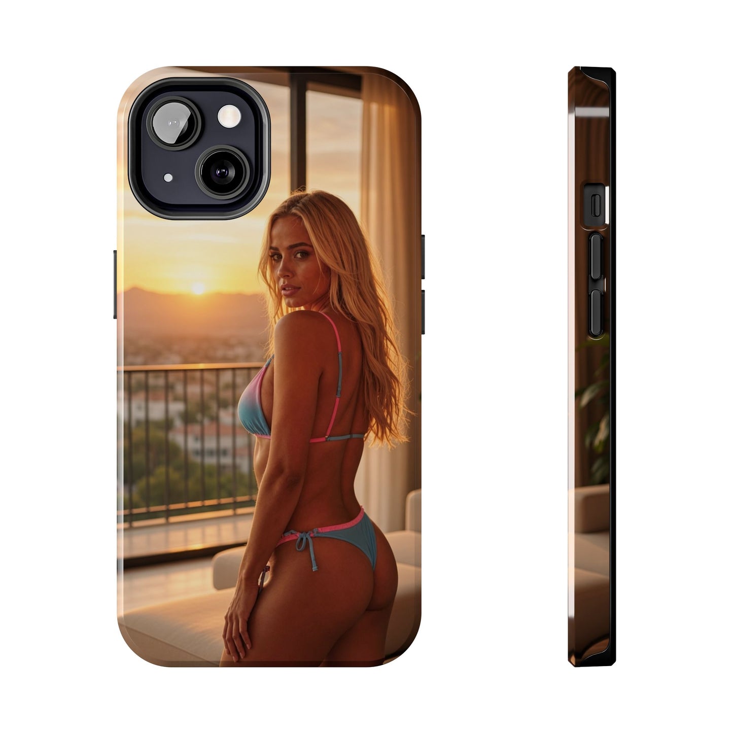 Bikini Beach Tough Phone Case — Balcony Palm Phone Cover