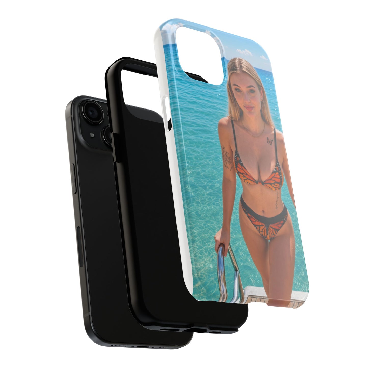 Tough Phone Case – Tropical Bikini Beach Photo Design