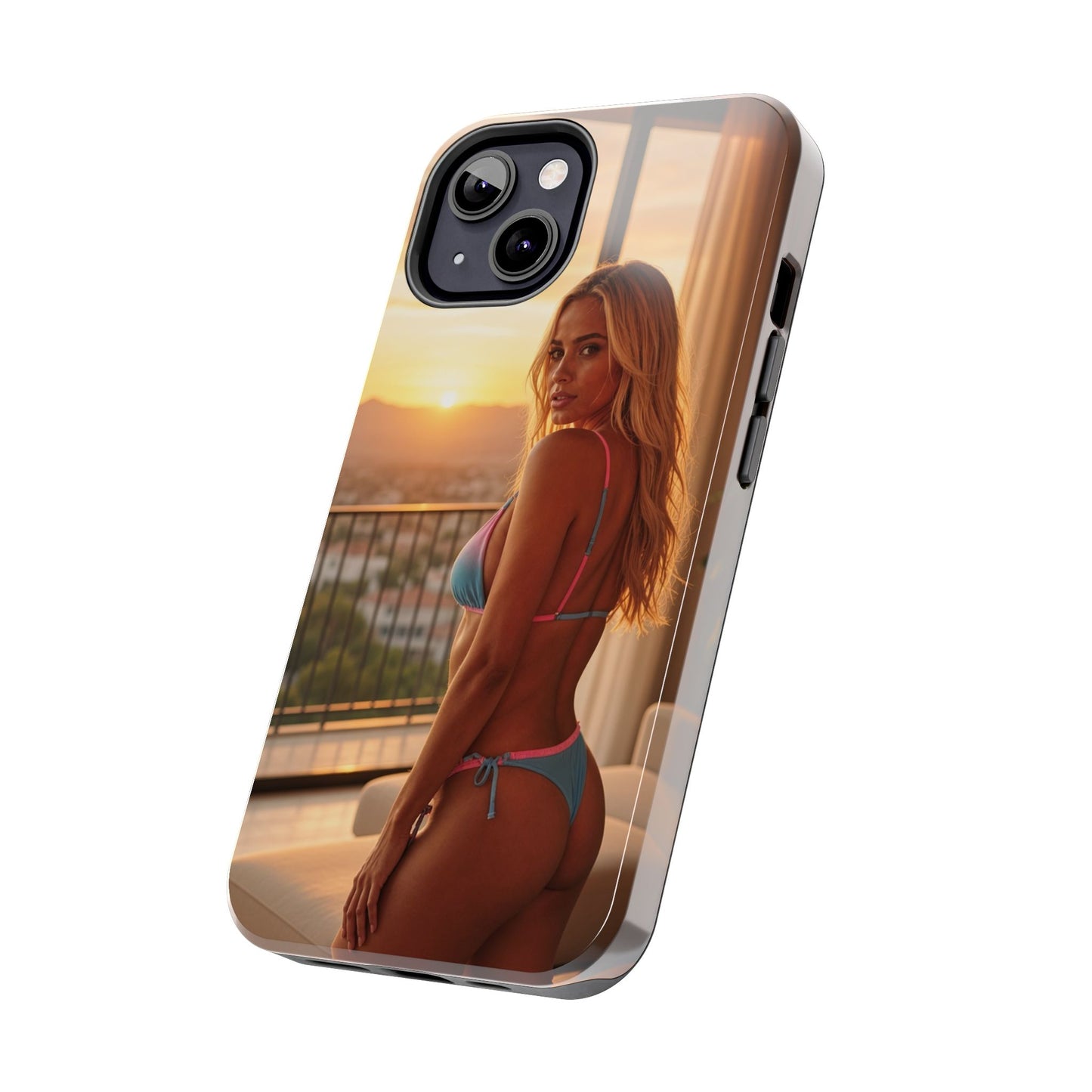 Bikini Beach Tough Phone Case — Balcony Palm Phone Cover