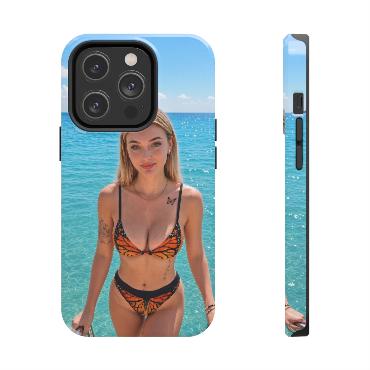 Tough Phone Case – Tropical Bikini Beach Photo Design