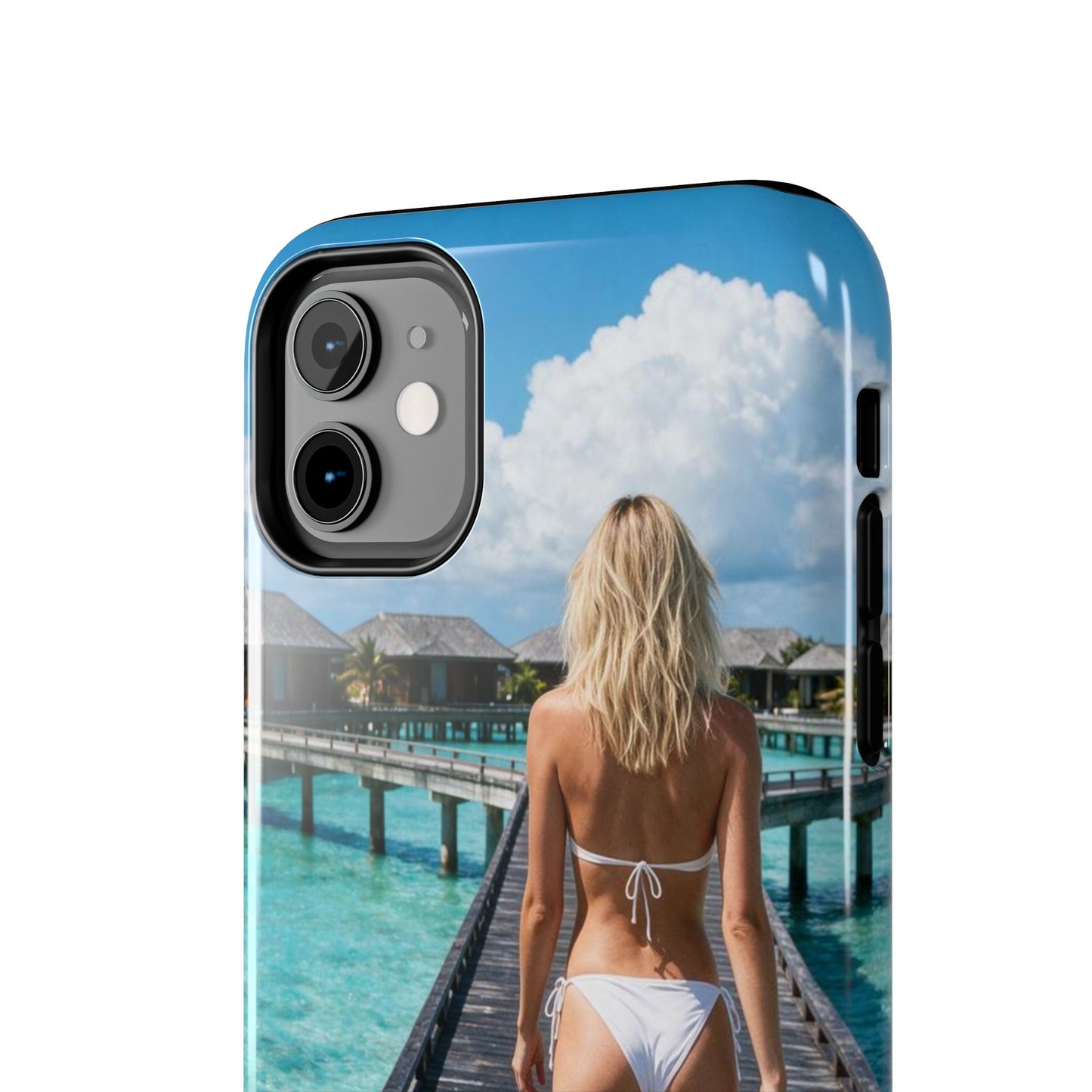 Tough Phone Case – Tropical Boardwalk Bikini Beach Photo