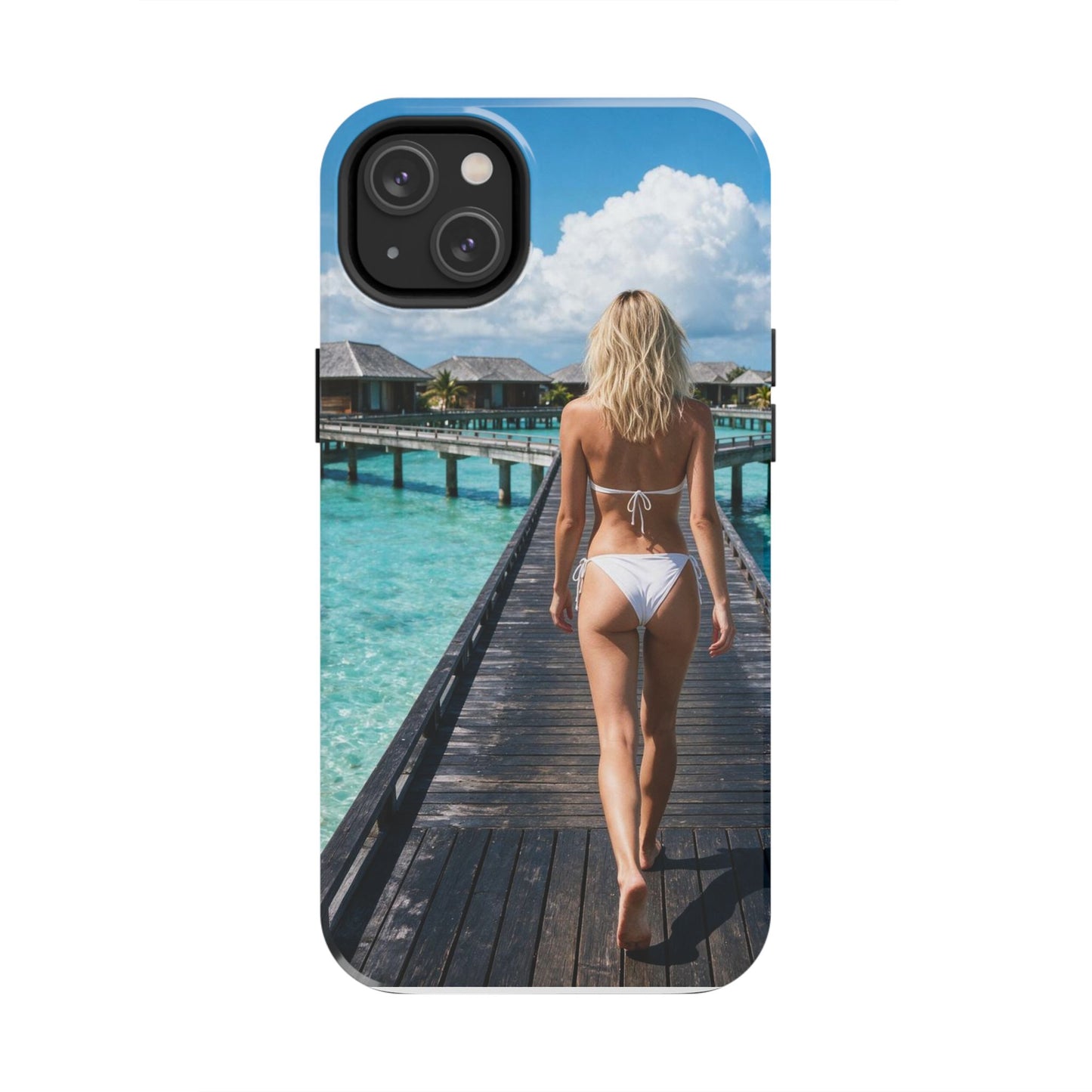 Tough Phone Case – Tropical Boardwalk Bikini Beach Photo
