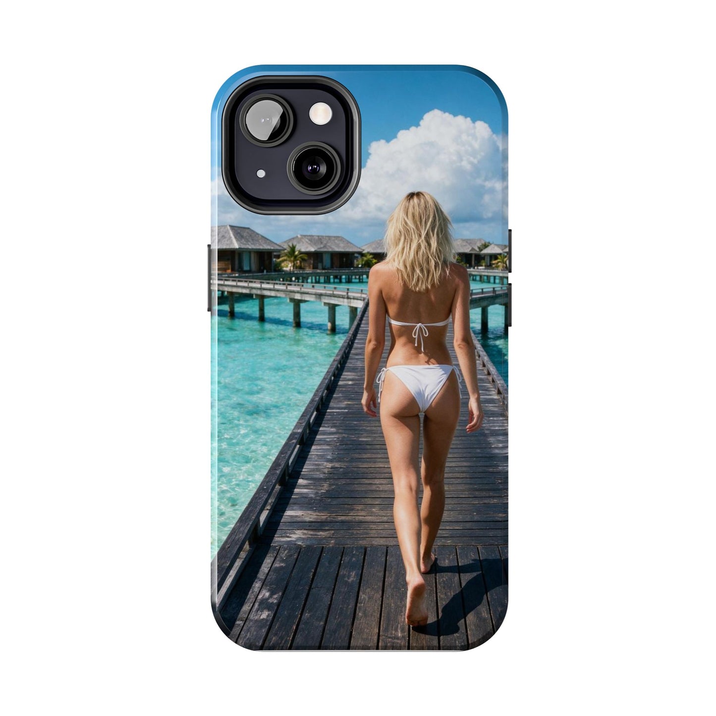 Tough Phone Case – Tropical Boardwalk Bikini Beach Photo