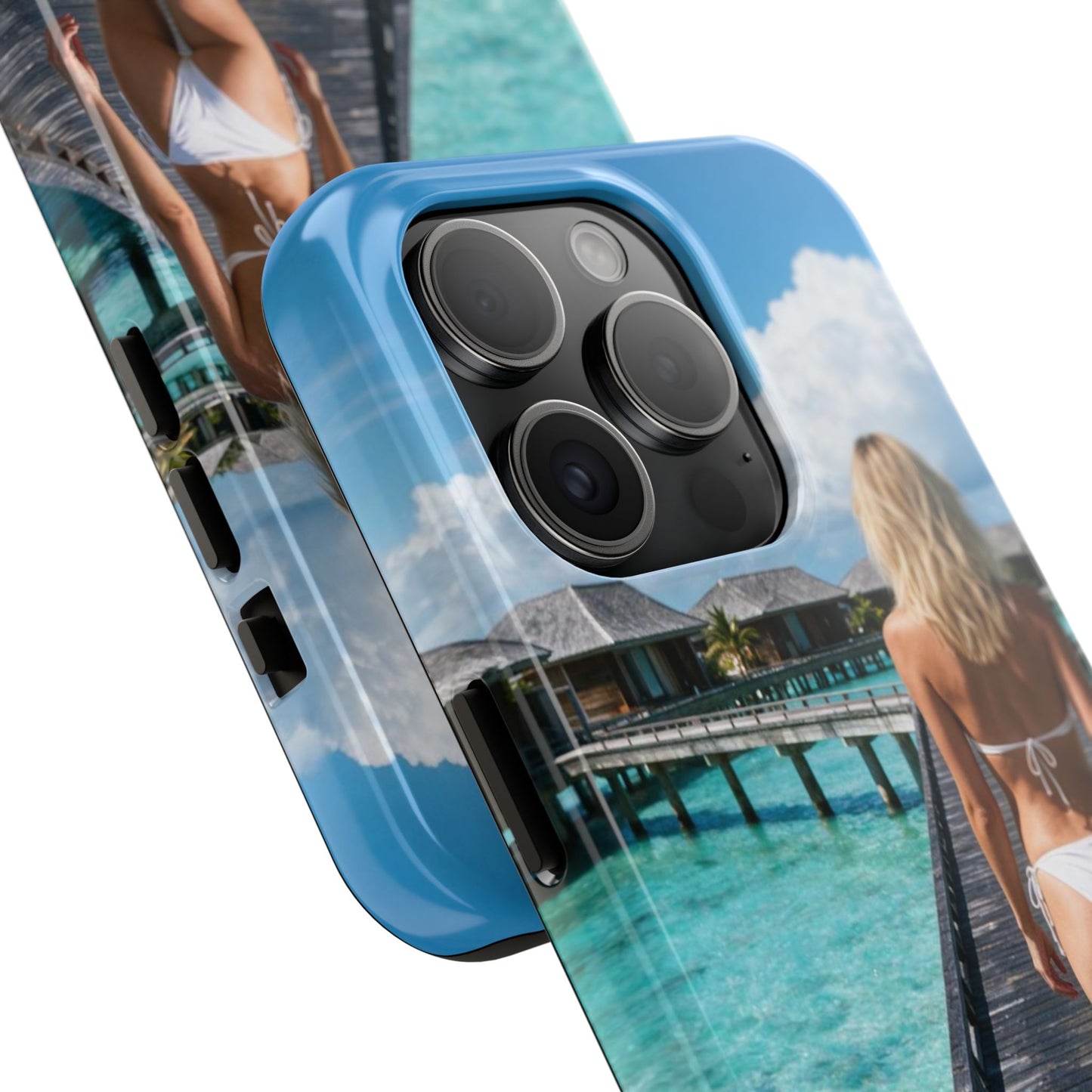 Tough Phone Case – Tropical Boardwalk Bikini Beach Photo