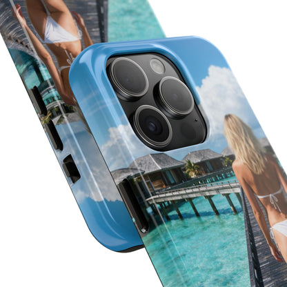 Tough Phone Case – Tropical Boardwalk Bikini Beach Photo