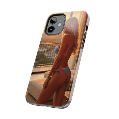 Bikini Beach Tough Phone Case — Balcony Palm Phone Cover