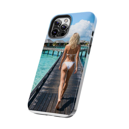 Tough Phone Case – Tropical Boardwalk Bikini Beach Photo