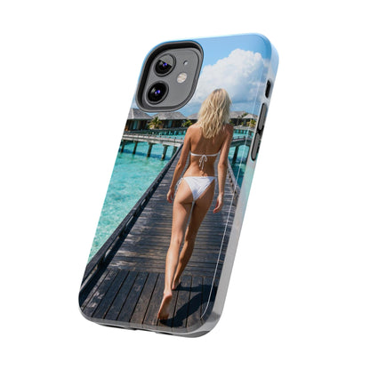 Tough Phone Case – Tropical Boardwalk Bikini Beach Photo