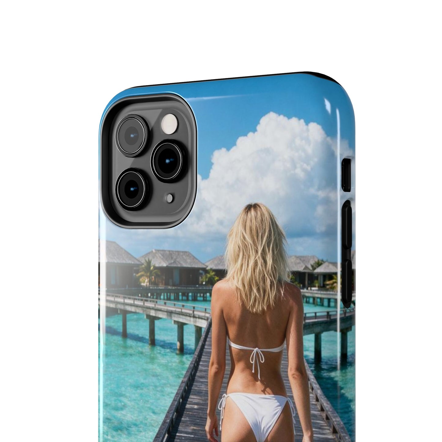Tough Phone Case – Tropical Boardwalk Bikini Beach Photo