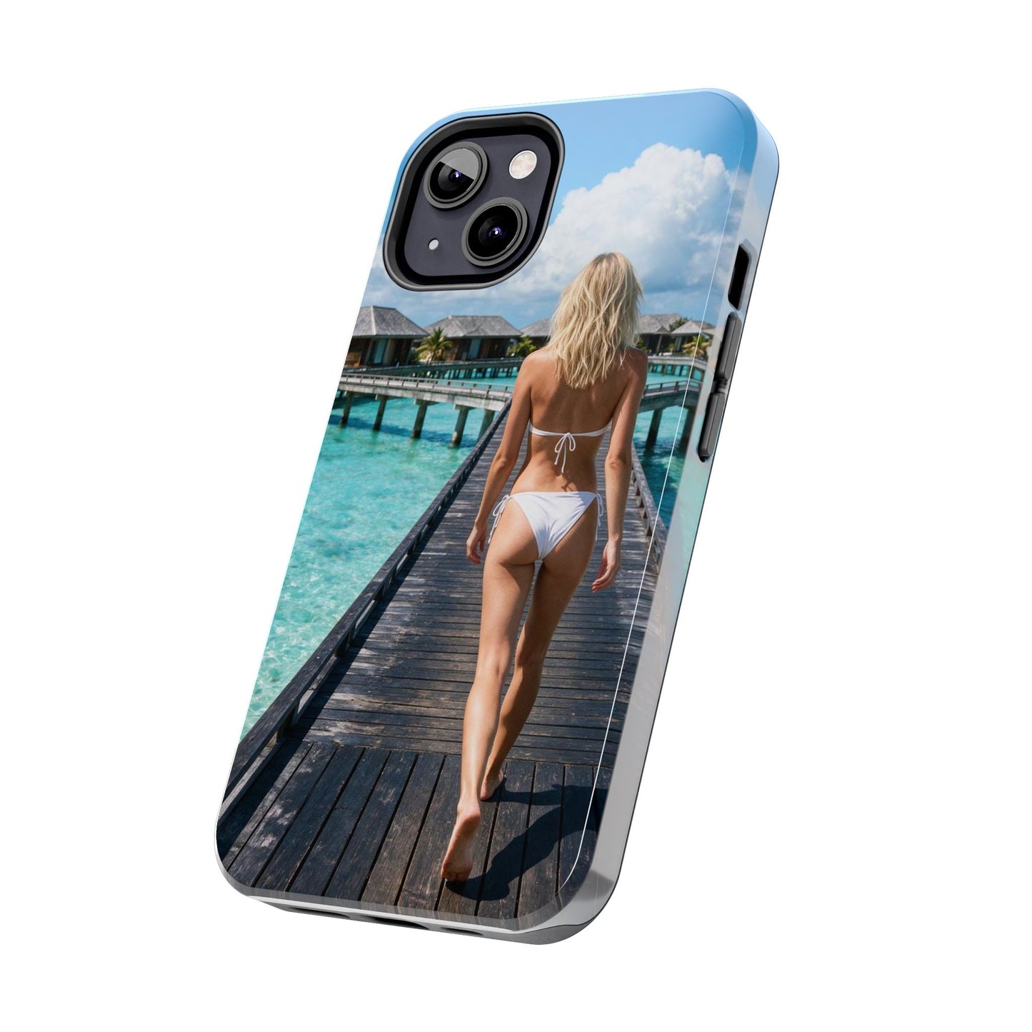 Tough Phone Case – Tropical Boardwalk Bikini Beach Photo