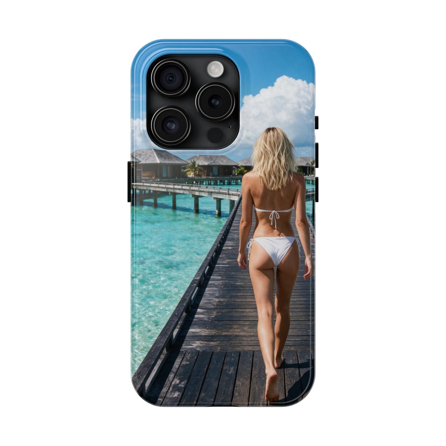 Tough Phone Case – Tropical Boardwalk Bikini Beach Photo