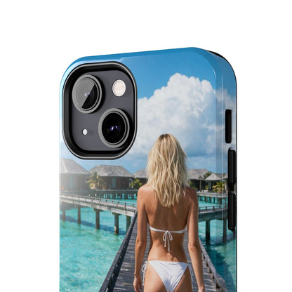 Tough Phone Case – Tropical Boardwalk Bikini Beach Photo