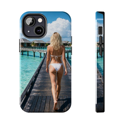 Tough Phone Case – Tropical Boardwalk Bikini Beach Photo