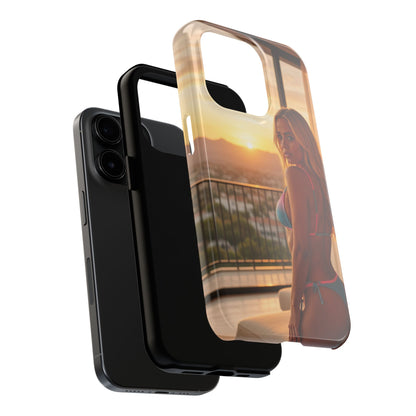 Bikini Beach Tough Phone Case — Balcony Palm Phone Cover