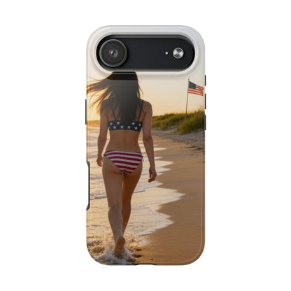 American Flag Bikini Girl