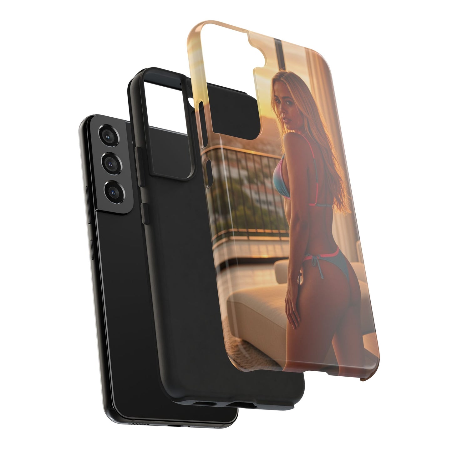 Bikini Beach Tough Phone Case — Balcony Palm Phone Cover