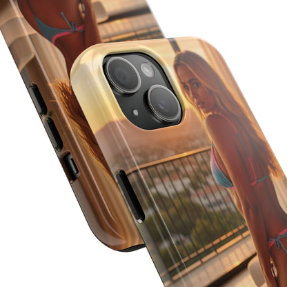 Bikini Beach Tough Phone Case — Balcony Palm Phone Cover