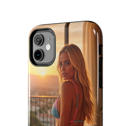 Bikini Beach Tough Phone Case — Balcony Palm Phone Cover