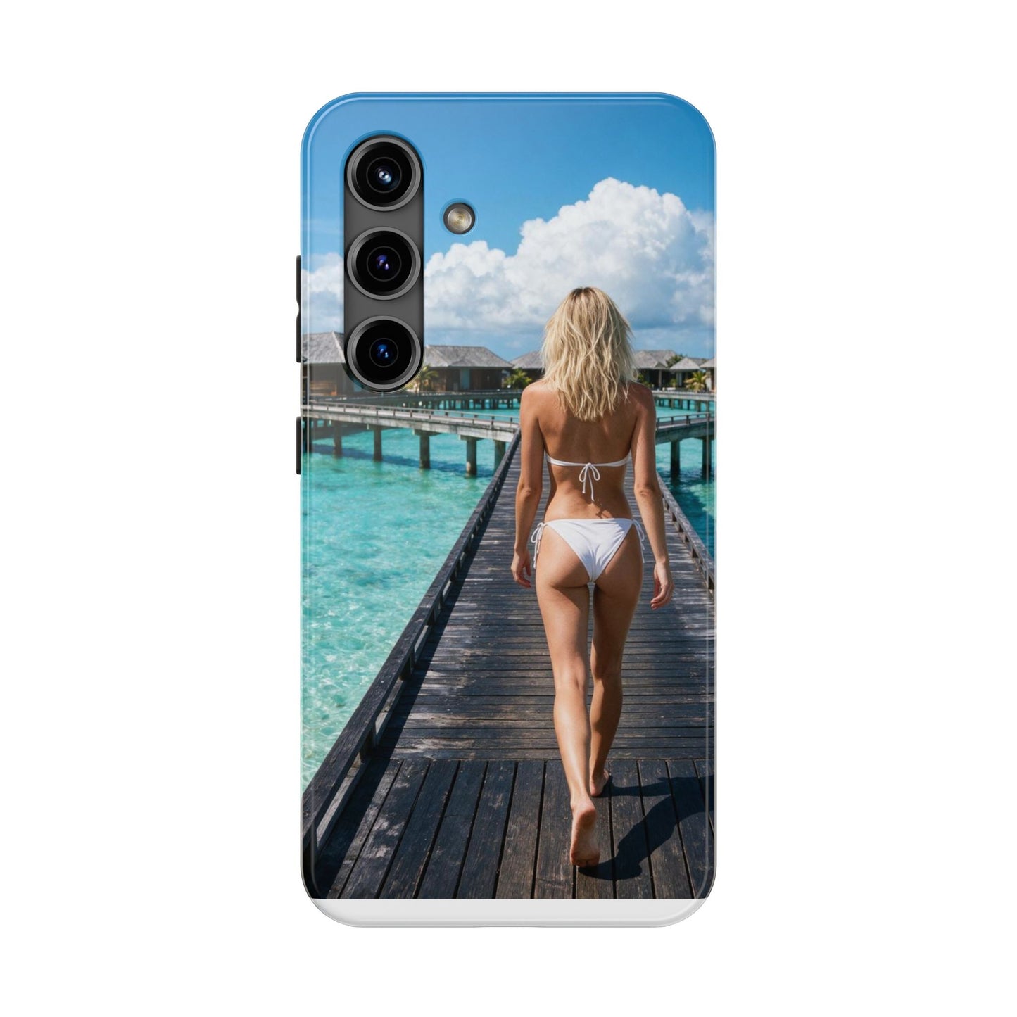 Tough Phone Case – Tropical Boardwalk Bikini Beach Photo