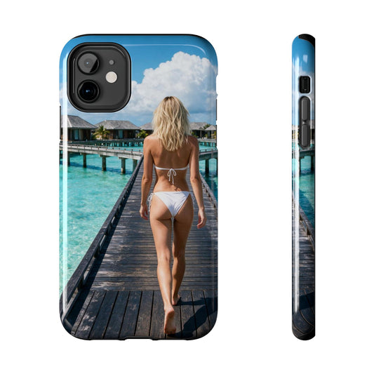 Tough Phone Case – Tropical Boardwalk Bikini Beach Photo