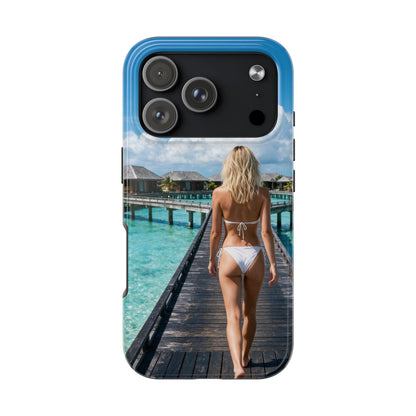 Tough Phone Case – Tropical Boardwalk Bikini Beach Photo